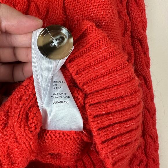 Maeve Anthropologie Chunky Cable Knit Cardigan S Twee Gilmore Coquette Granola - Picture 8 of 12